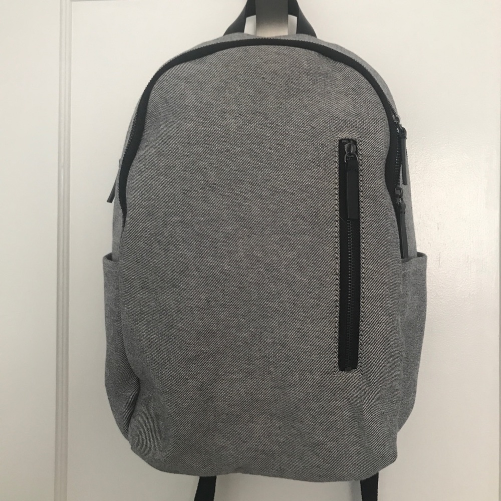 Everlane commuter backpack in reverse denim